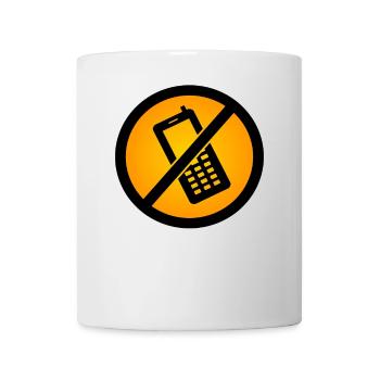 Hygiene Verlassenes Telefon - Tasse - Weiß - Vorne