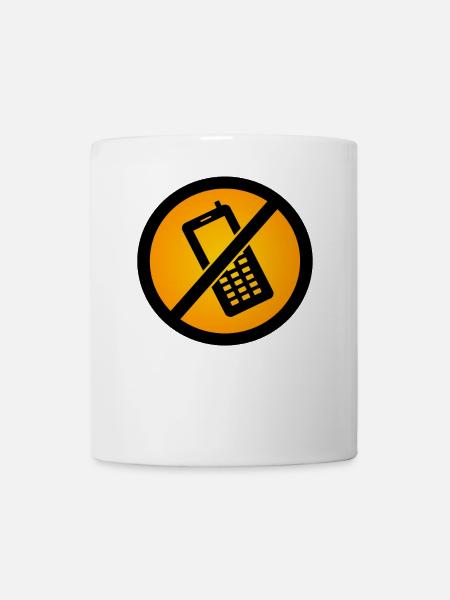 Hygiene Verlassenes Telefon - Tasse - Weiß