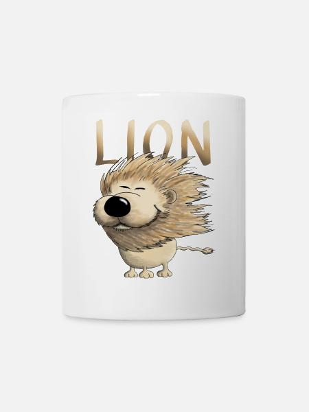 Sternzeichen Löwe Comic - Tasse - Weiß