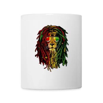 Lion Rasta - Tasse - Weiß - Vorne