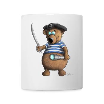 Funny pirate - Mug - white - Front