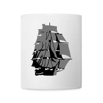 Sail ship - Mug - white - Front