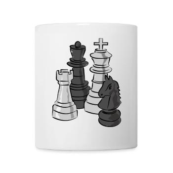 schach spiel sport - Tasse - Weiß - Vorne