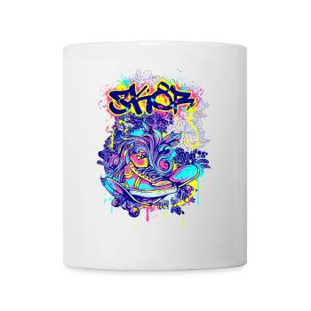 Skater SK8 - Mug - white - Front