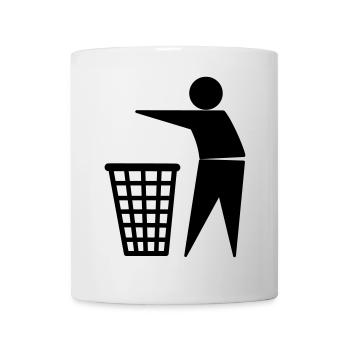 trash - Tasse - Weiß - Vorne