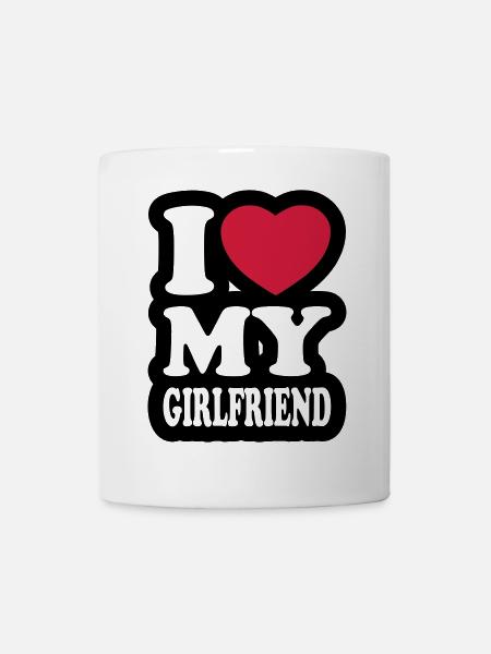 I love my girlfriend - Mug - white