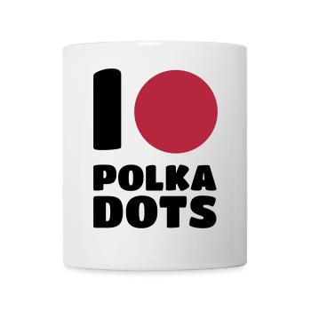 Polka Dots - Tasse - Weiß - Vorne