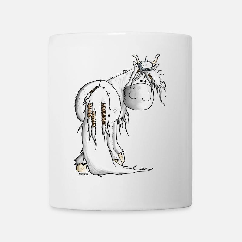 Wikinger Isländer - Pferd - Tasse - Weiß