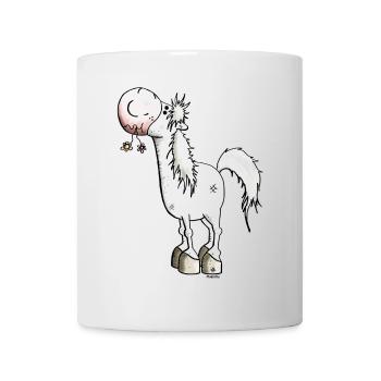 Verträumtes Pferd - Pferde - Tasse - Weiß - Vorne