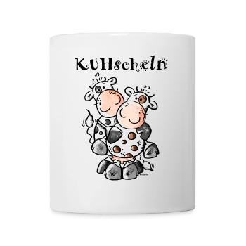 KUHschelnde Kühe - Kuh - Tasse - Weiß - Vorne