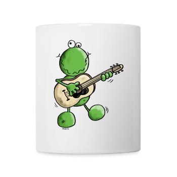 Rock und Pop Frosch - Frösche - Tasse - Weiß - Vorne
