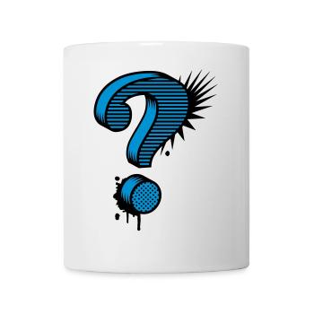 A question mark graffiti - Mug - white - Front
