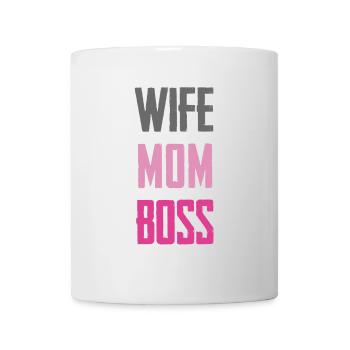 Wife Mom – Strong Role Statement - Mug - white - Front