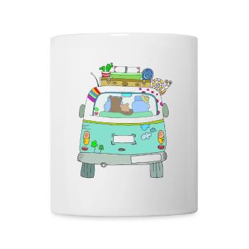 Road Trip Car Packed Adventures - Mug - white - Front