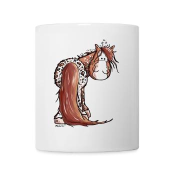 Goldiger Appaloosa - Westernpferd - Tasse - Weiß - Vorne