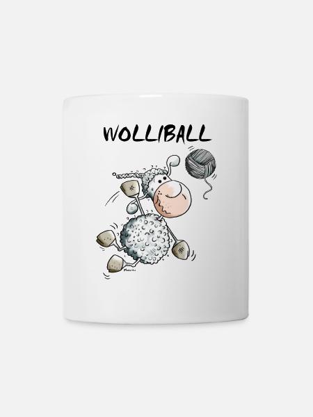 Wolliball - Volleyball - Tasse - Weiß