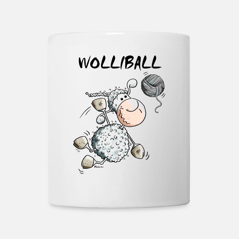 Wolliball - Volleyball - Tasse - Weiß