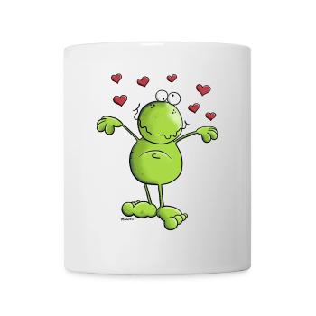 Grenouille Dans L'amour - Mug blanc - blanc - Devant