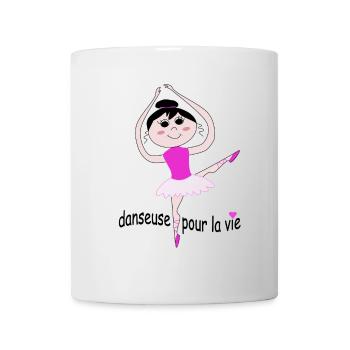 Danseuse pour la vie - Mug blanc - blanc - Devant