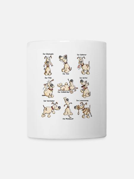 Hunde Yoga - Tasse - Weiß