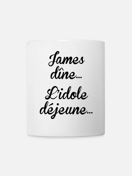 James dîne, l'idole déjeune - Mug blanc - blanc