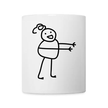 Hugging man - Mug - white - Front
