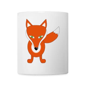 fuchs tier lustig - Tasse - Weiß - Vorne