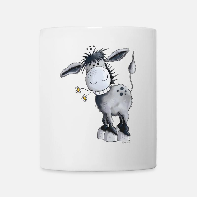 Knuffiger Esel - Tasse - Weiß