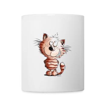 Je ne chat pas je chat motif BD cadeau - Mug blanc - blanc - Devant