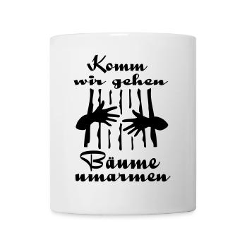 Bäume Umarmen - Tasse - Weiß - Vorne