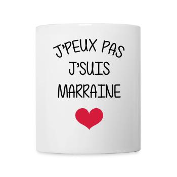 Marraine Parrain Bébé Naissance Tante Amour - Mug blanc - blanc - Devant