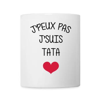 Tante / Tata / Marraine / Oncle / Nourrice / Bébé - Mug blanc - blanc - Devant