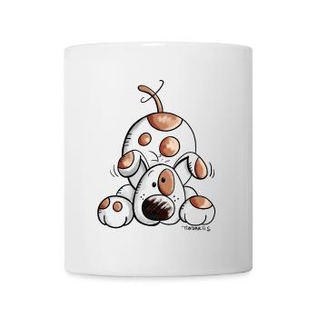Drolliges Hundetier - Tasse - Weiß - Vorne