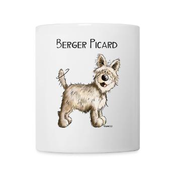 Happy Berger Picard - Hund - Dog - Comic - Tasse - Weiß - Vorne
