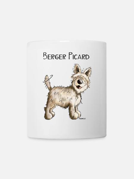 Berger Picard - Chien- Cadeau - Mug blanc - blanc