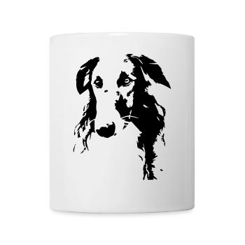 Borzoi head - Mug - white - Front