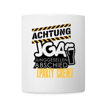 JGA (Achtung) - Tasse - Weiß - Vorne
