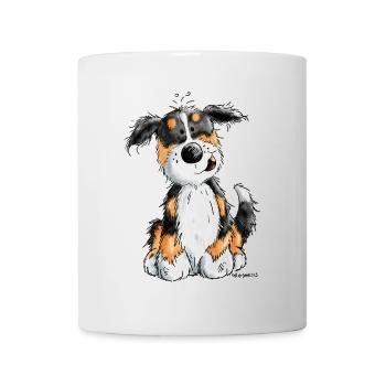 Kleiner Berner Sennenhund - Cartoon - Geschenk - Tasse - Weiß - Vorne