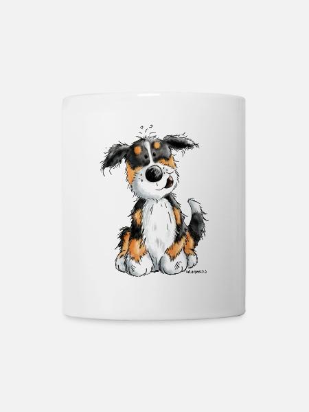 Kleiner Berner Sennenhund - Cartoon - Geschenk - Tasse - Weiß