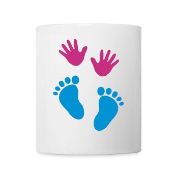 Baby hands and feet - Mug blanc - blanc - Devant