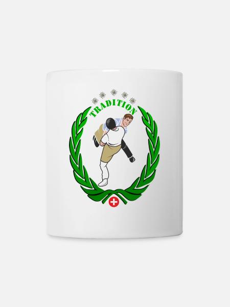 Swiss national sport Tradition - Mug - white