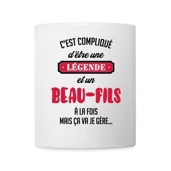 Beau Fils - Beau-Fils - Famille - Mariage - Tshirt - Mug - white - Front