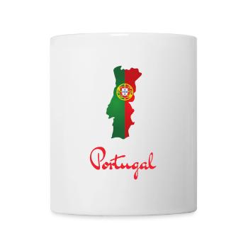 Portugal Crest Map Silhouette - Mug - white - Front