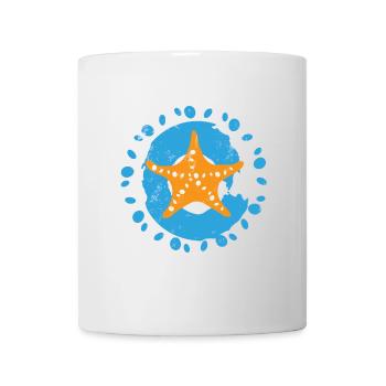 Étoile de mer lors d’une explosion océanique - Mug blanc - blanc - Devant