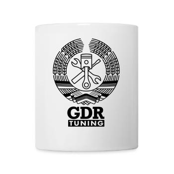 GDR Werkstatt Tuning Wappen - Tasse - Weiß - Vorne