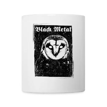 Black Metal Owl - Mug - white - Front