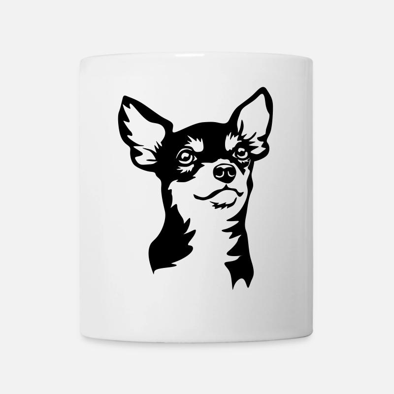 Tête de Chihuahua - Mug blanc - blanc