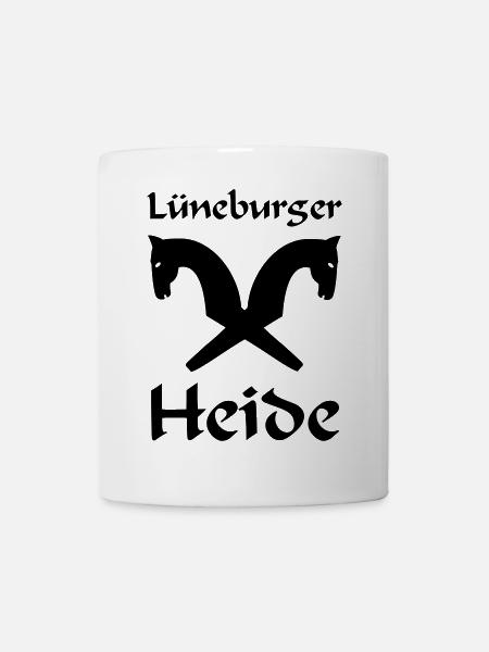 Lüneburger Heide Motiv - Tasse - Weiß