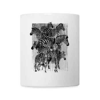 Zebra (Stripes) - Tasse - Weiß - Vorne