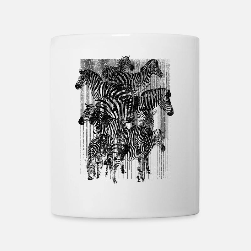 Zebra (Stripes) - Tasse - Weiß